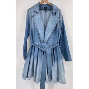 Fashion To Figure Patrick Starrr Ombré Denim Dress Women 3 Worn On TV The Talk